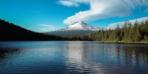Wy'east (Mount Hood) reflected in a lake